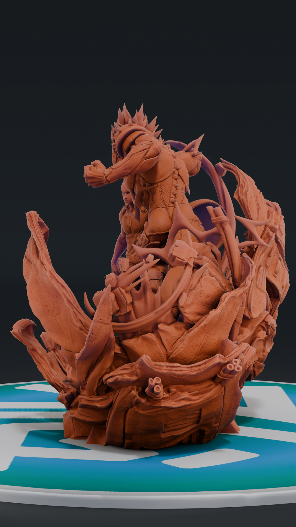 Saitama Vs Boros - One Punch Man | Custom Statue 3D printed figure