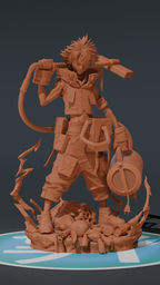 Rudo - Gachiakuta | Custom Statue 3D printed figure