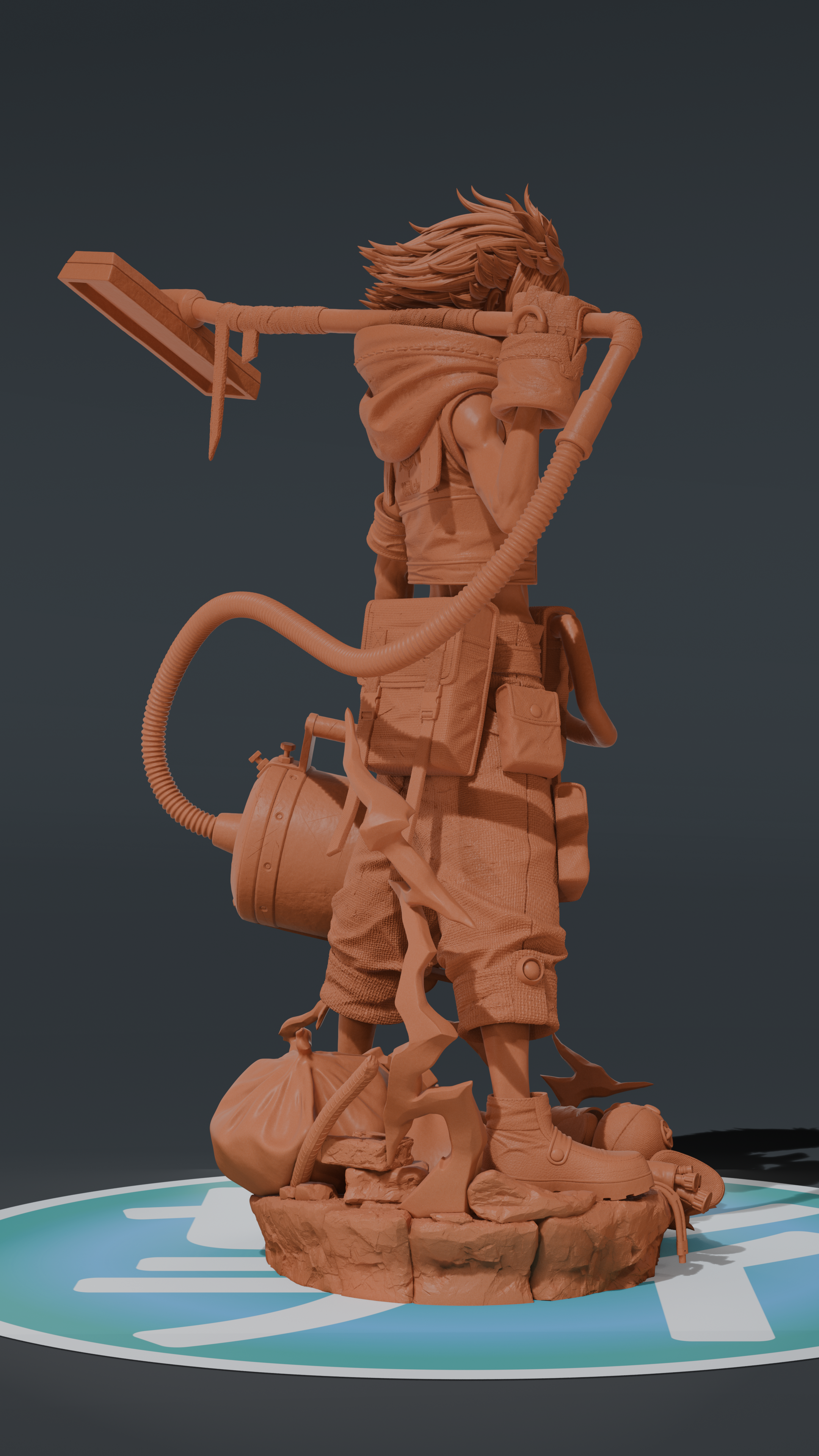 Rudo - Gachiakuta | Custom Statue 3D printed figure