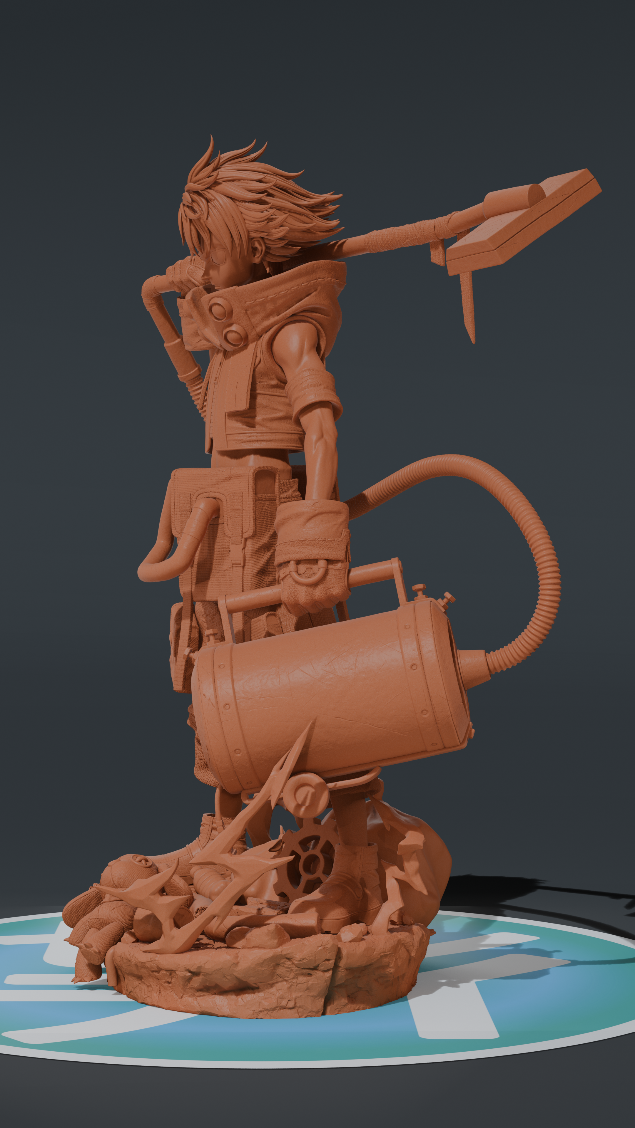 Rudo - Gachiakuta | Custom Statue 3D printed figure