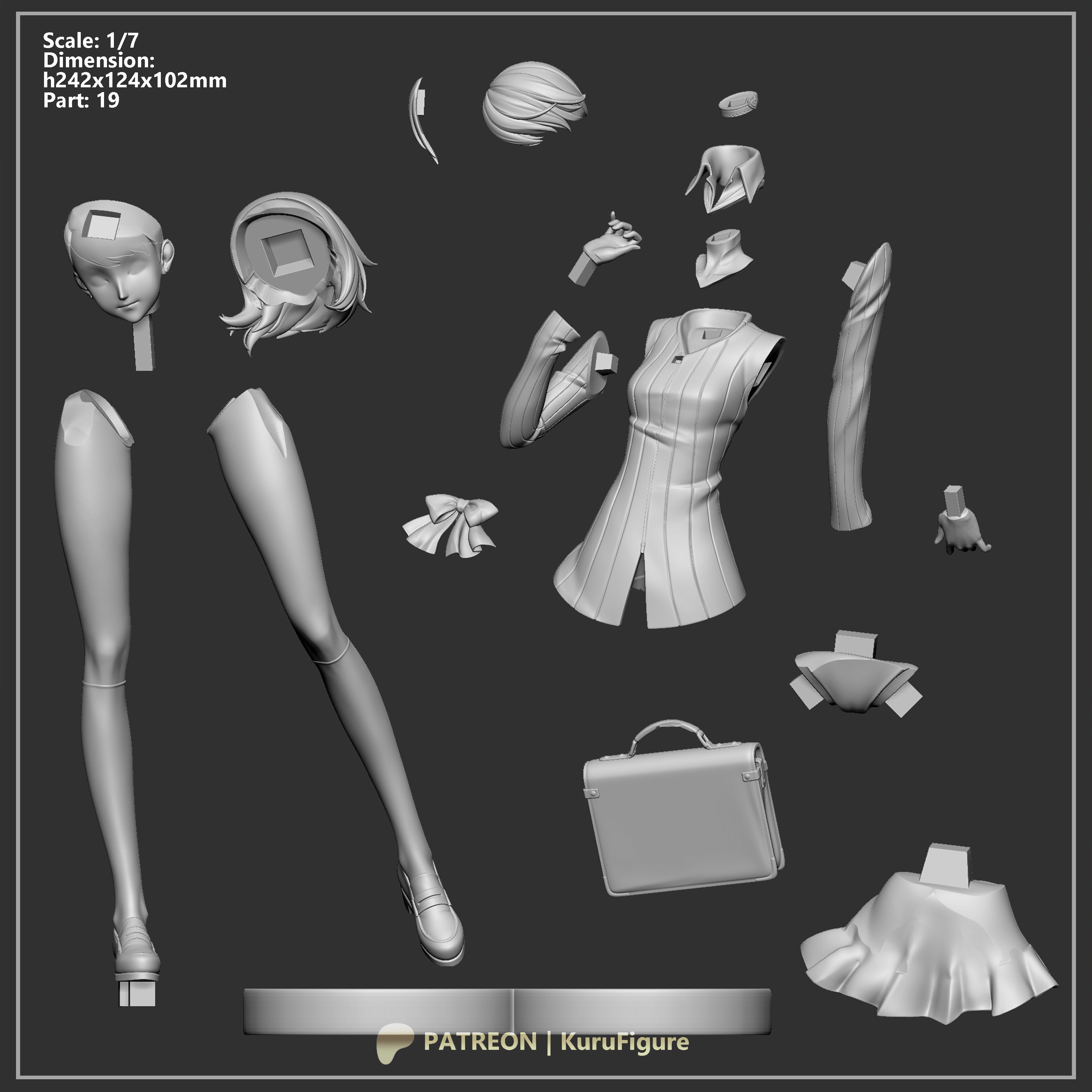 Yukari - Persona 3 | Custom Statue 3D printed figure