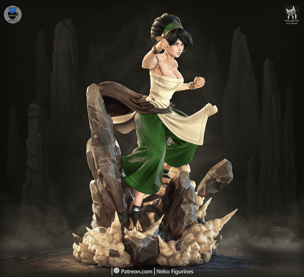 Toph - Avatar The Last Airbender | Custom Statue 3D printed figure