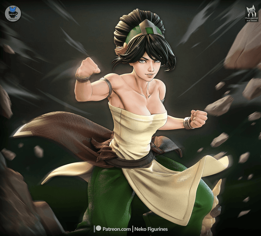 Toph - Avatar The Last Airbender | Custom Statue 3D printed figure