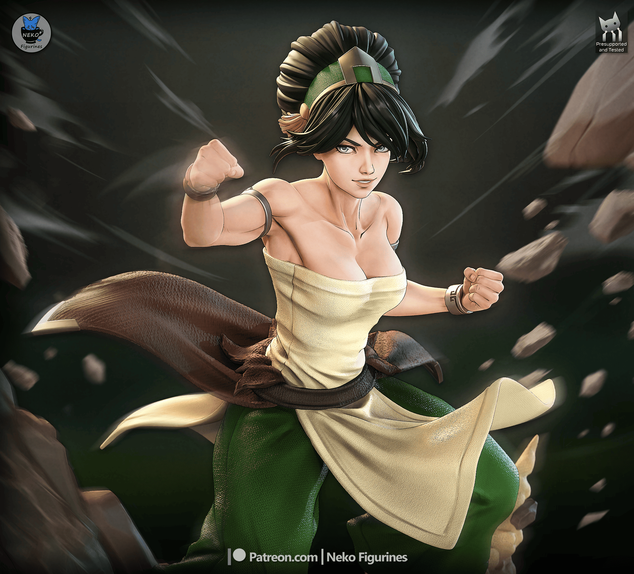 Toph - Avatar The Last Airbender | Custom Statue 3D printed figure