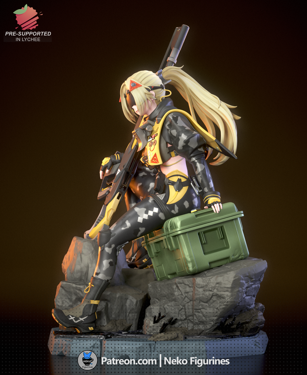 Trigger - Zenless Zone Zero ZZZ | Custom Statue 3D printed figure