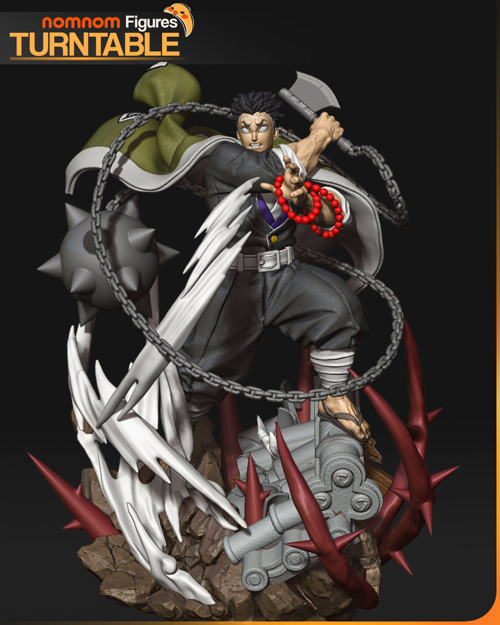 Gyomei - Kimetsu no Yaiba | Custom Statue 3D printed figure