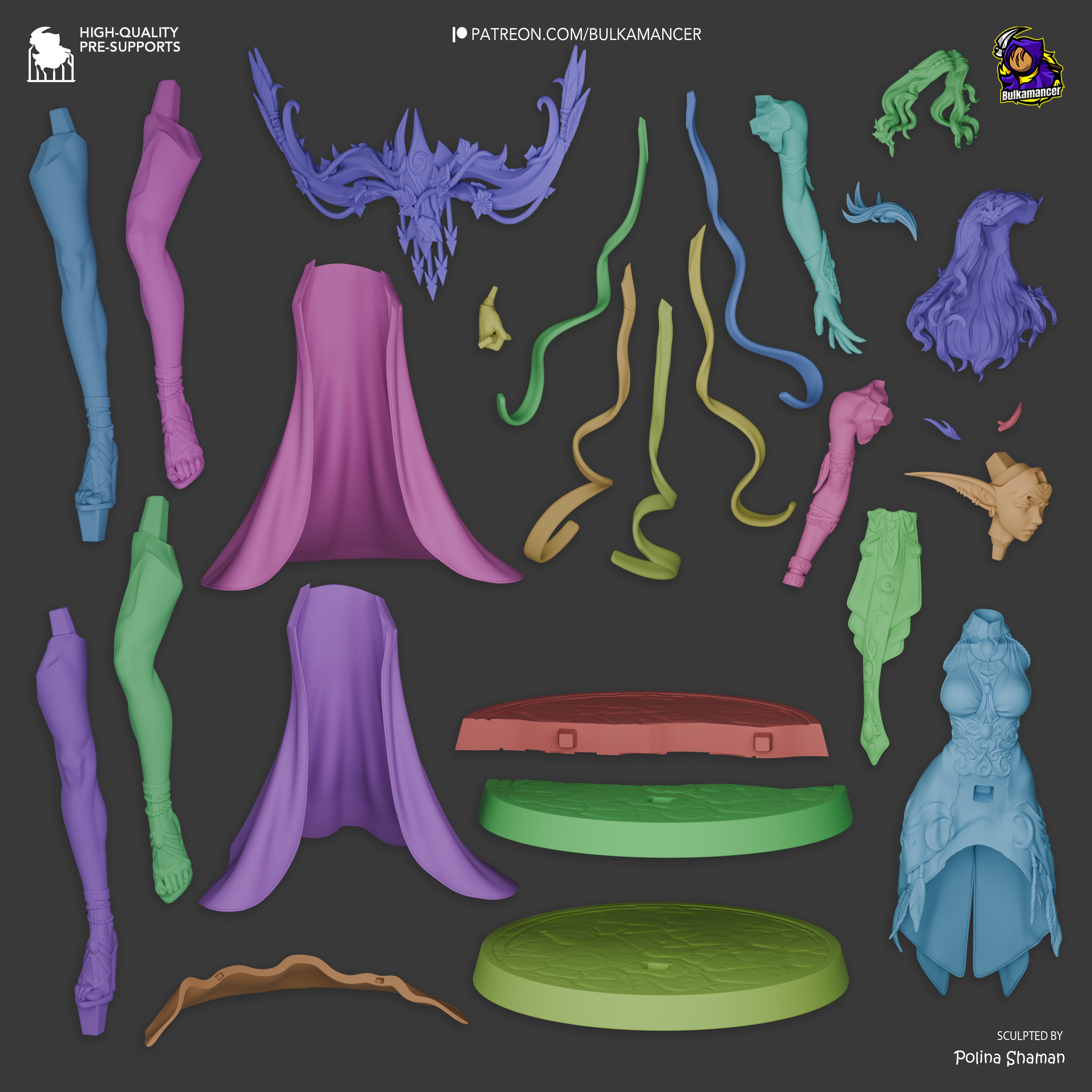 Tyrande - World of Warcraft | Custom Statue 3D printed figure