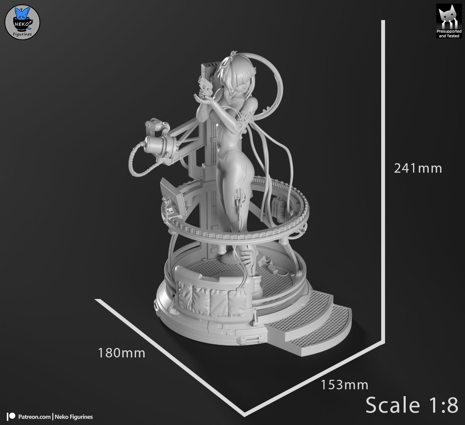 Motoko Kusanagi - Ghost in the Shell | Custom Statue 3D printed figure
