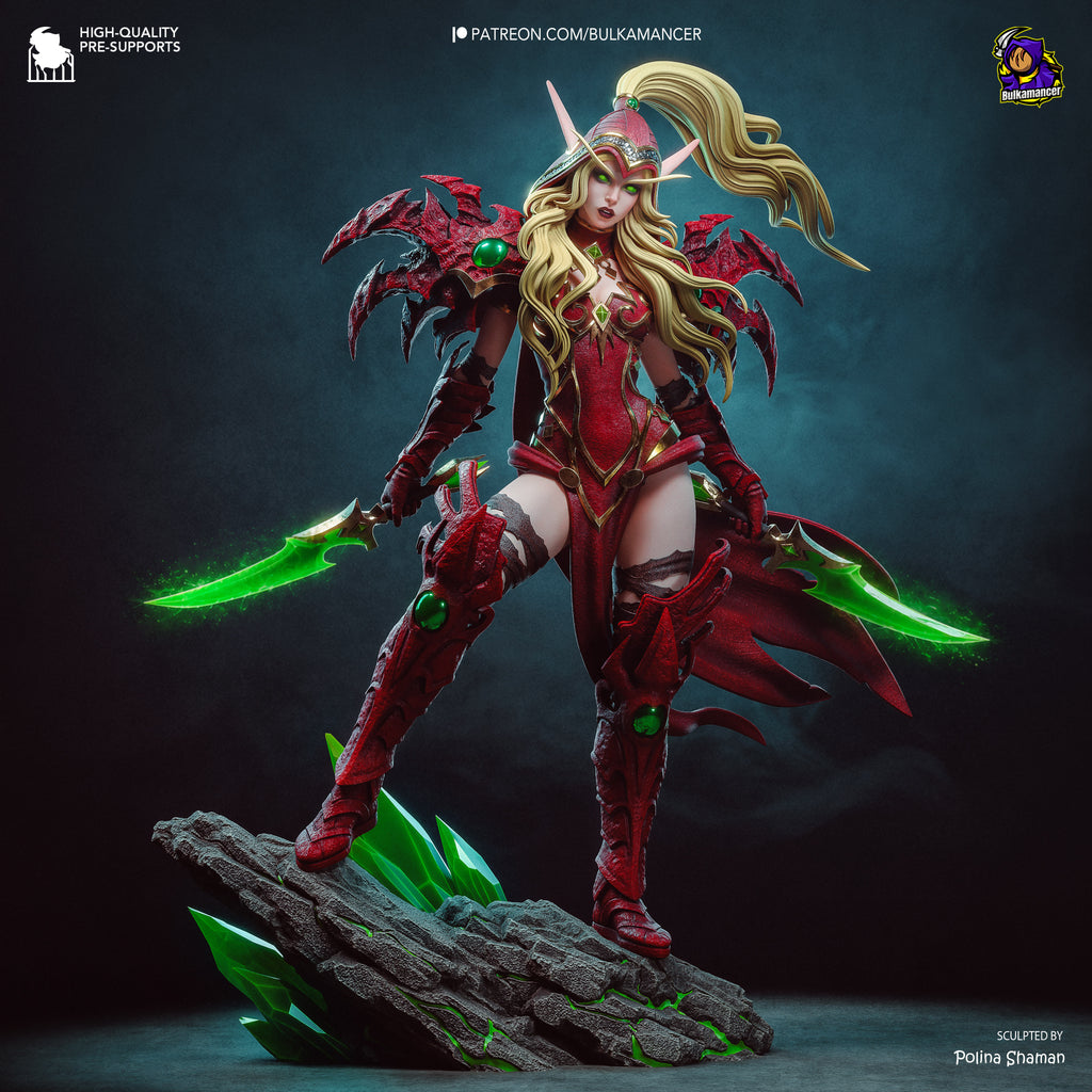 Valeera - World of Warcraft | Custom Statue 3D printed figure