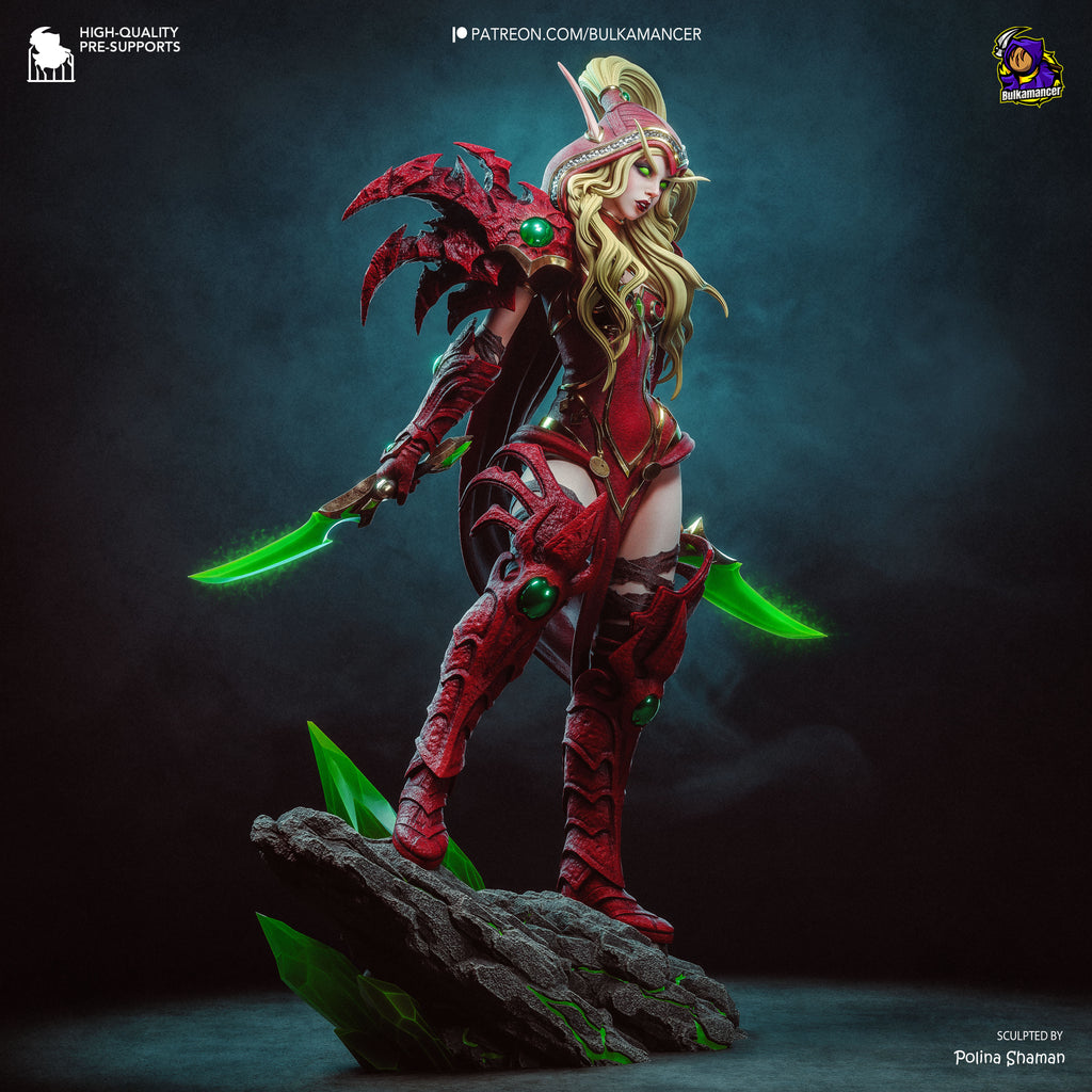 Valeera - World of Warcraft | Custom Statue 3D printed figure