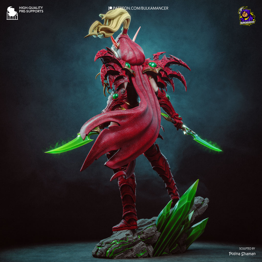 Valeera - World of Warcraft | Custom Statue 3D printed figure