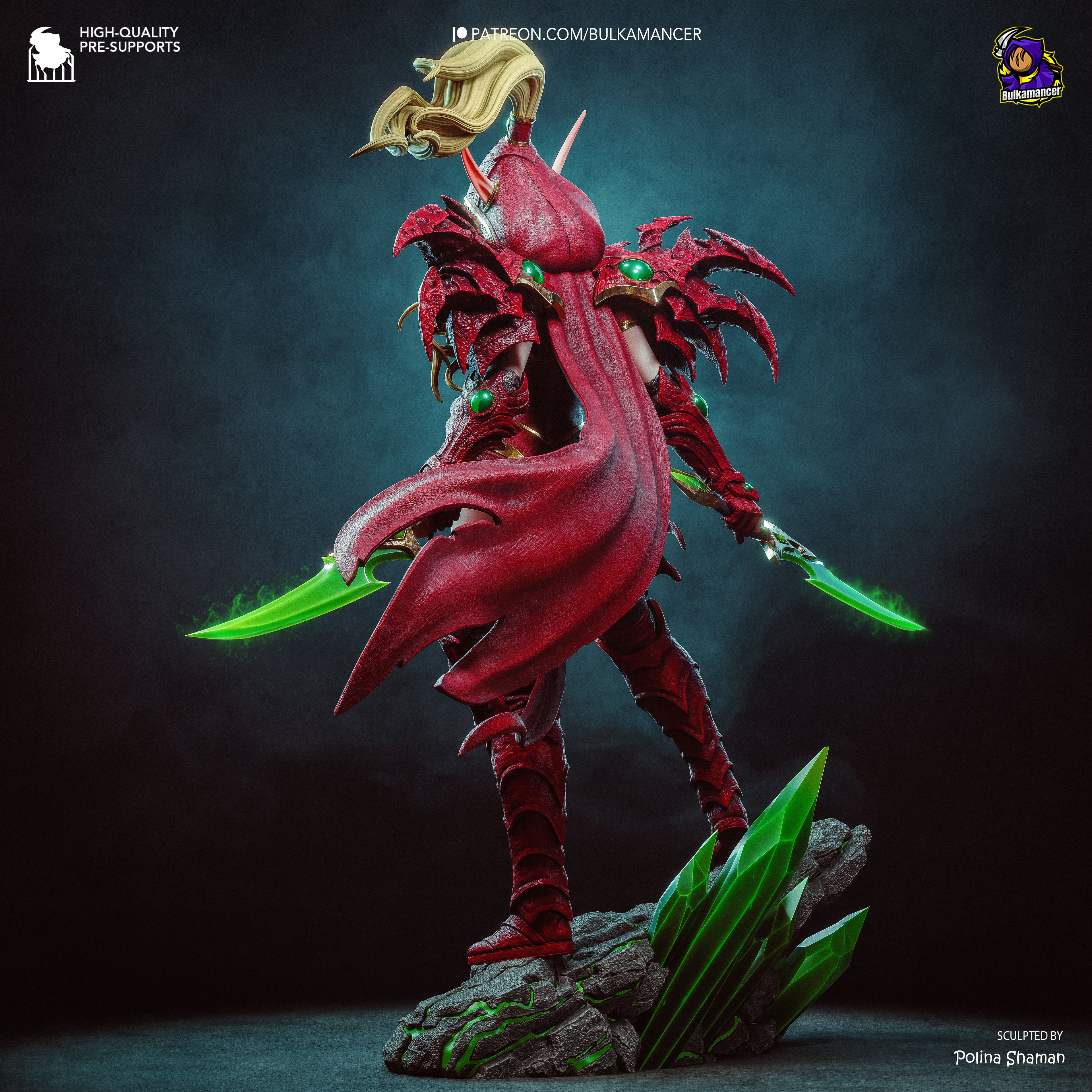 Valeera - World of Warcraft | Custom Statue 3D printed figure