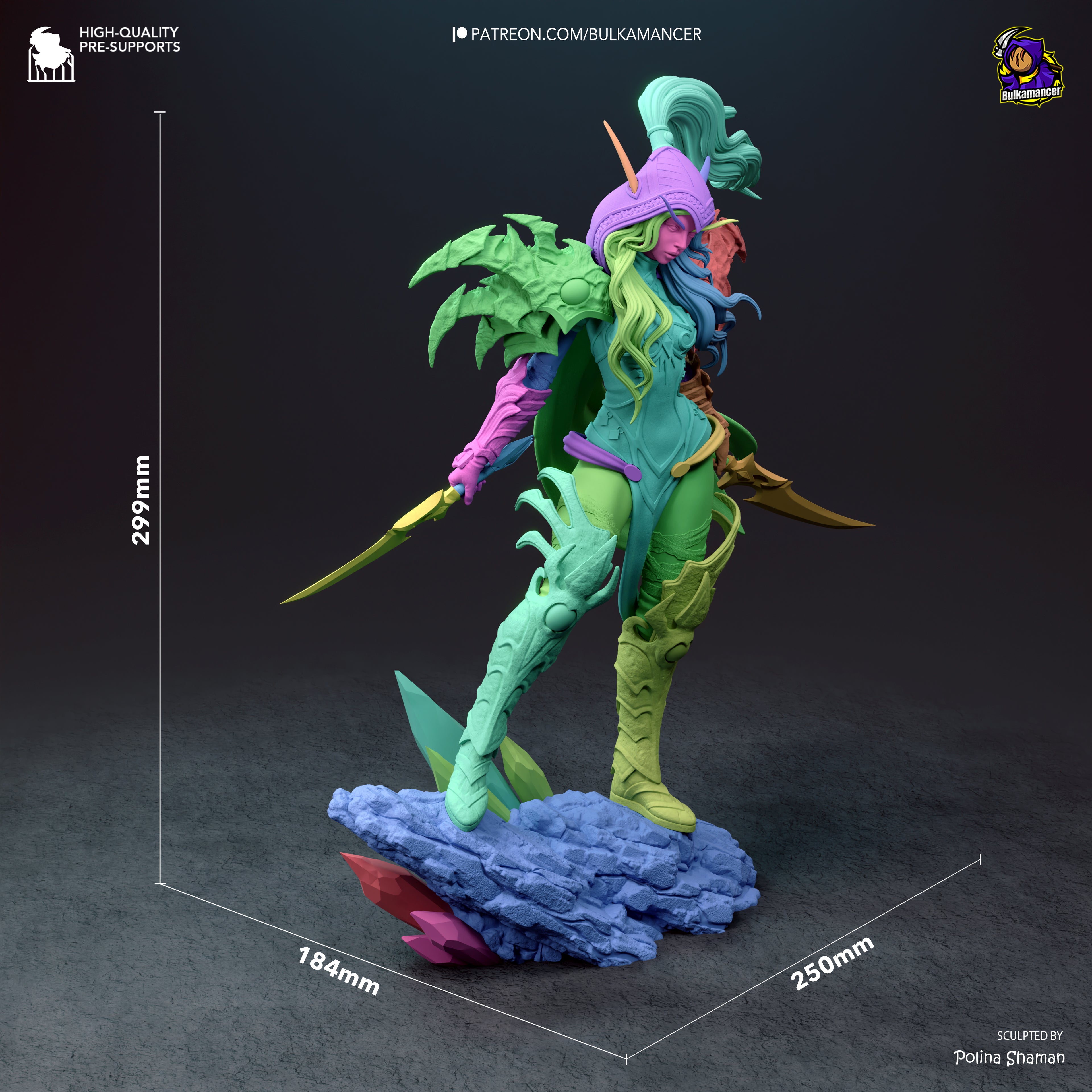 Valeera - World of Warcraft | Custom Statue 3D printed figure