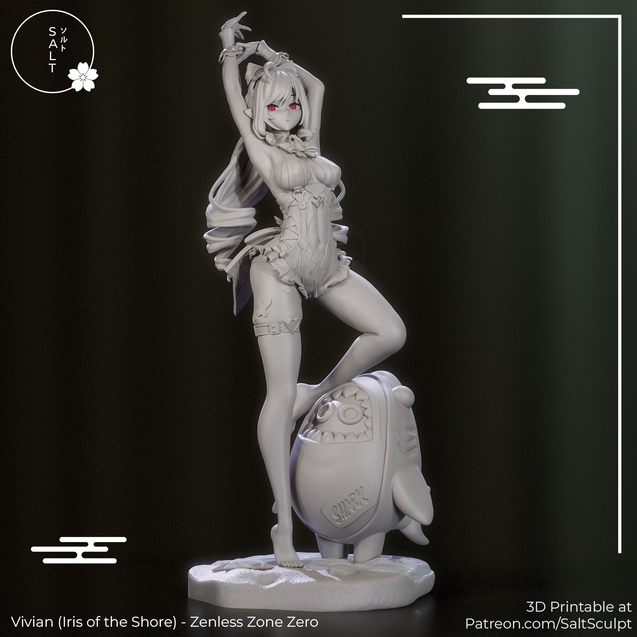 Vivian Summer Skin - Zenless Zone Zero ZZZ | Custom Statue 3D printed figure