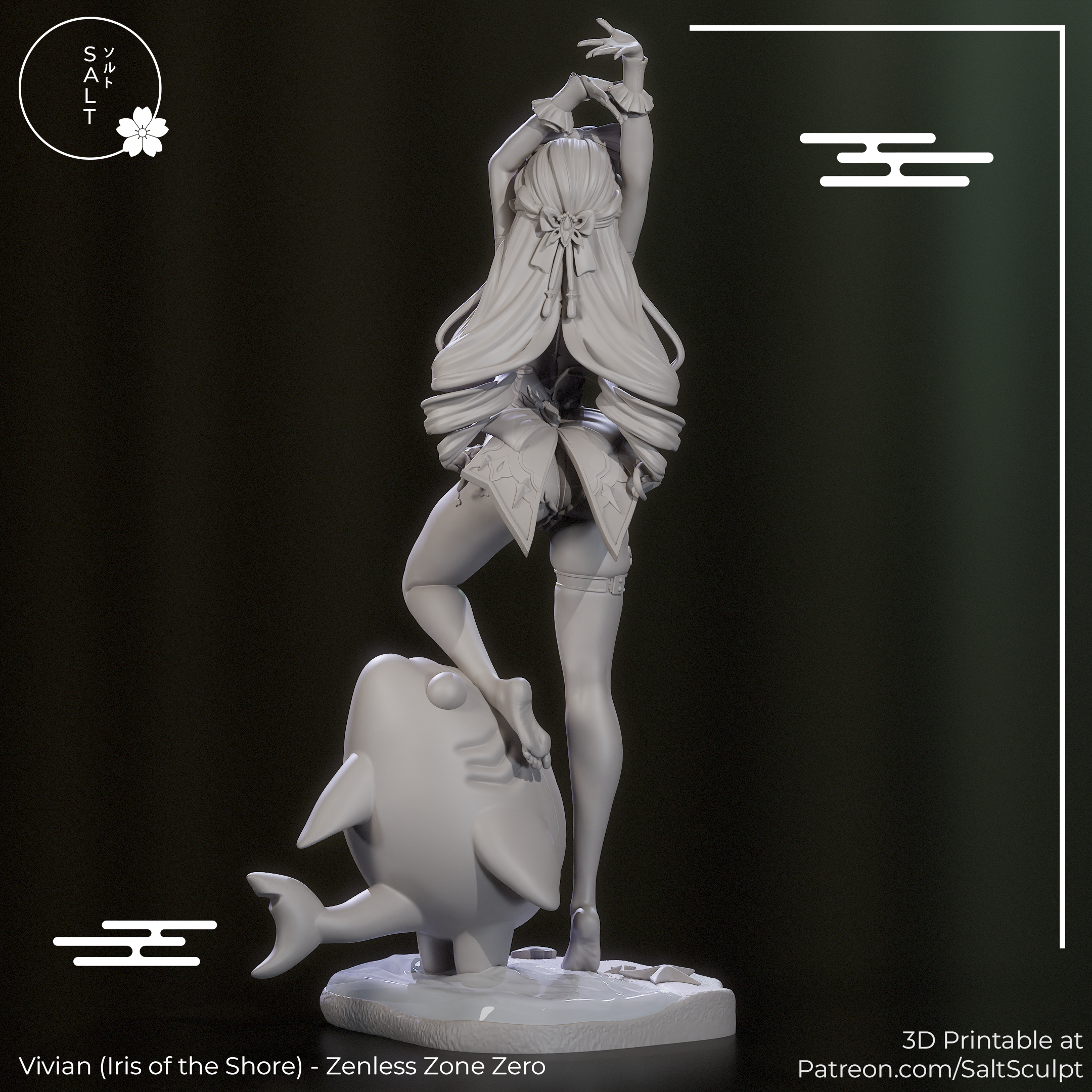 Vivian Summer Skin - Zenless Zone Zero ZZZ | Custom Statue 3D printed figure