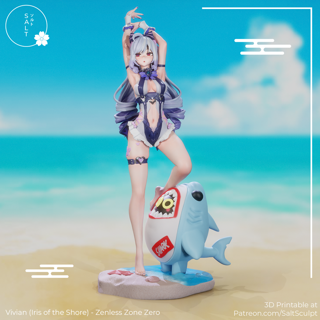 Vivian Summer Skin - Zenless Zone Zero ZZZ | Custom Statue 3D printed figure