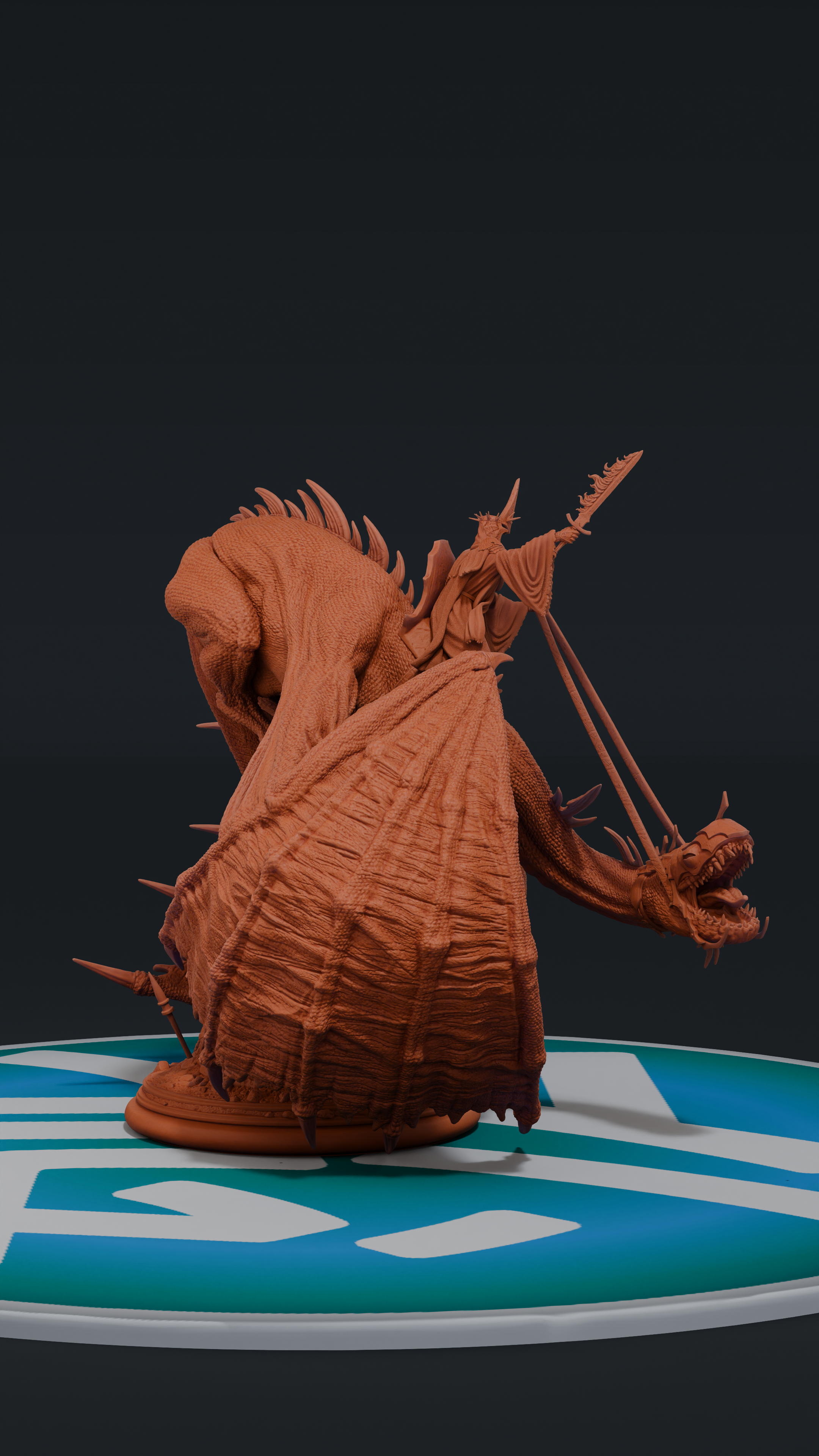 Witch King Diorama - Lord of the Rings | Custom Statue 3D printed figure