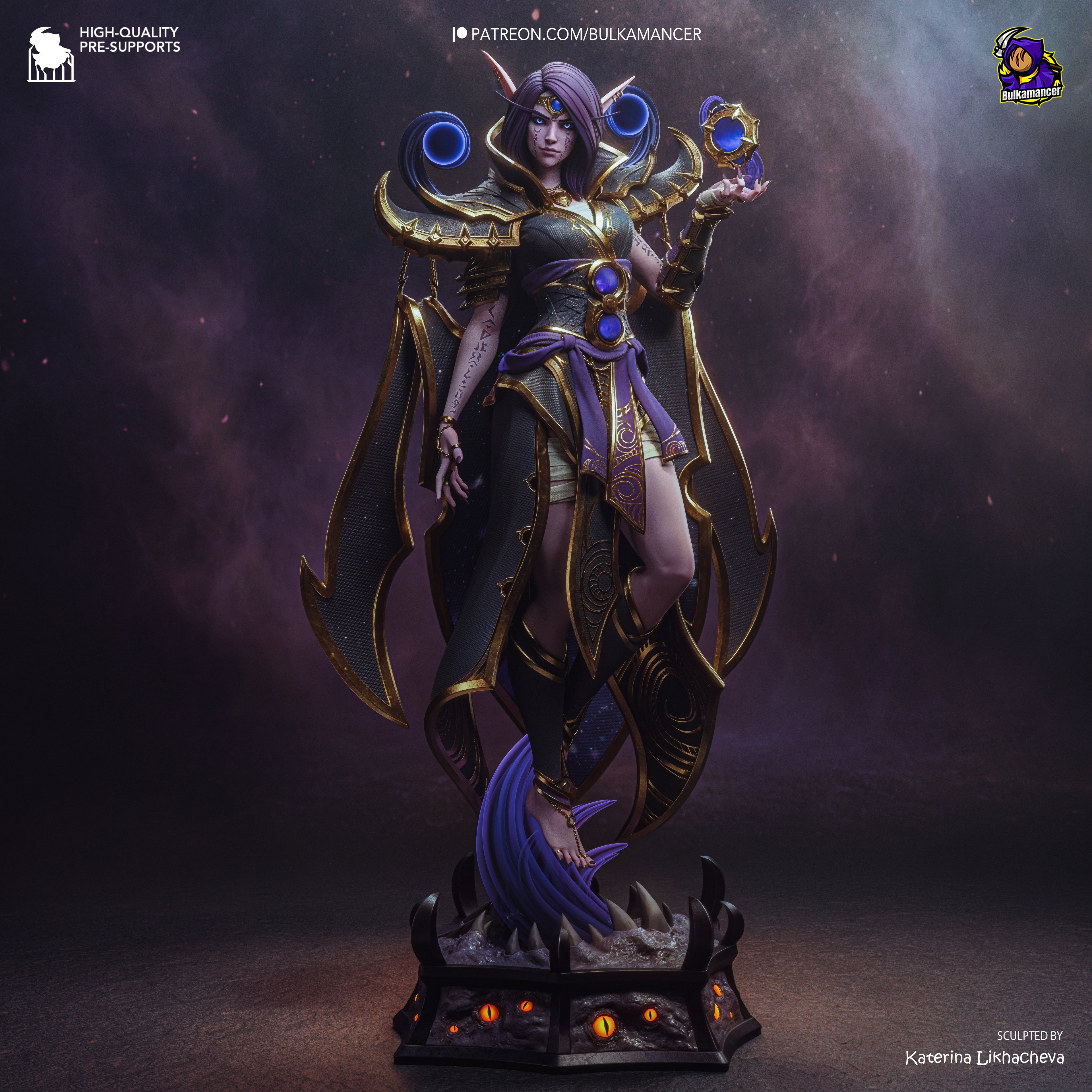 Xal’atath - World of Warcraft | Custom Statue 3D printed figure
