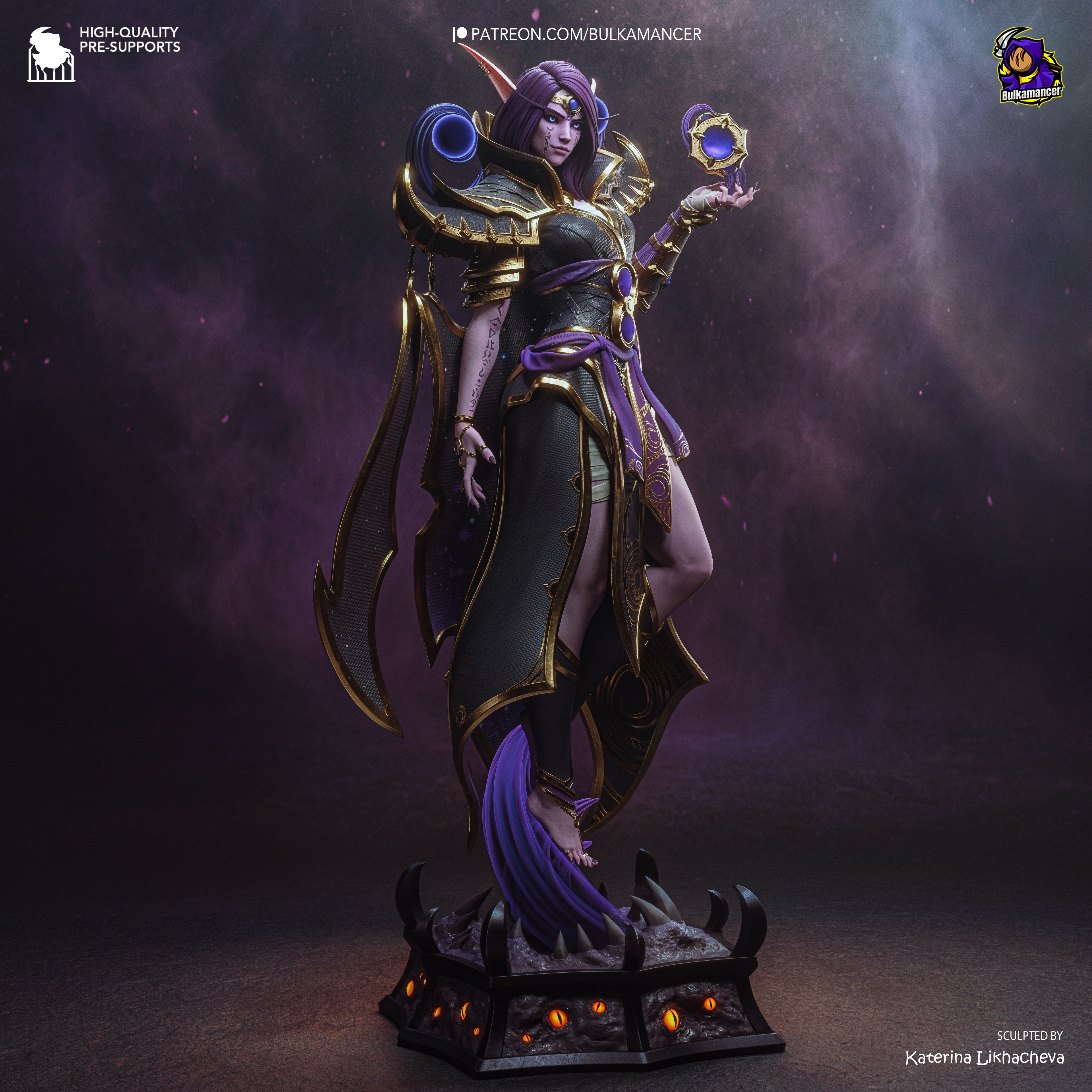 Xal’atath - World of Warcraft | Custom Statue 3D printed figure