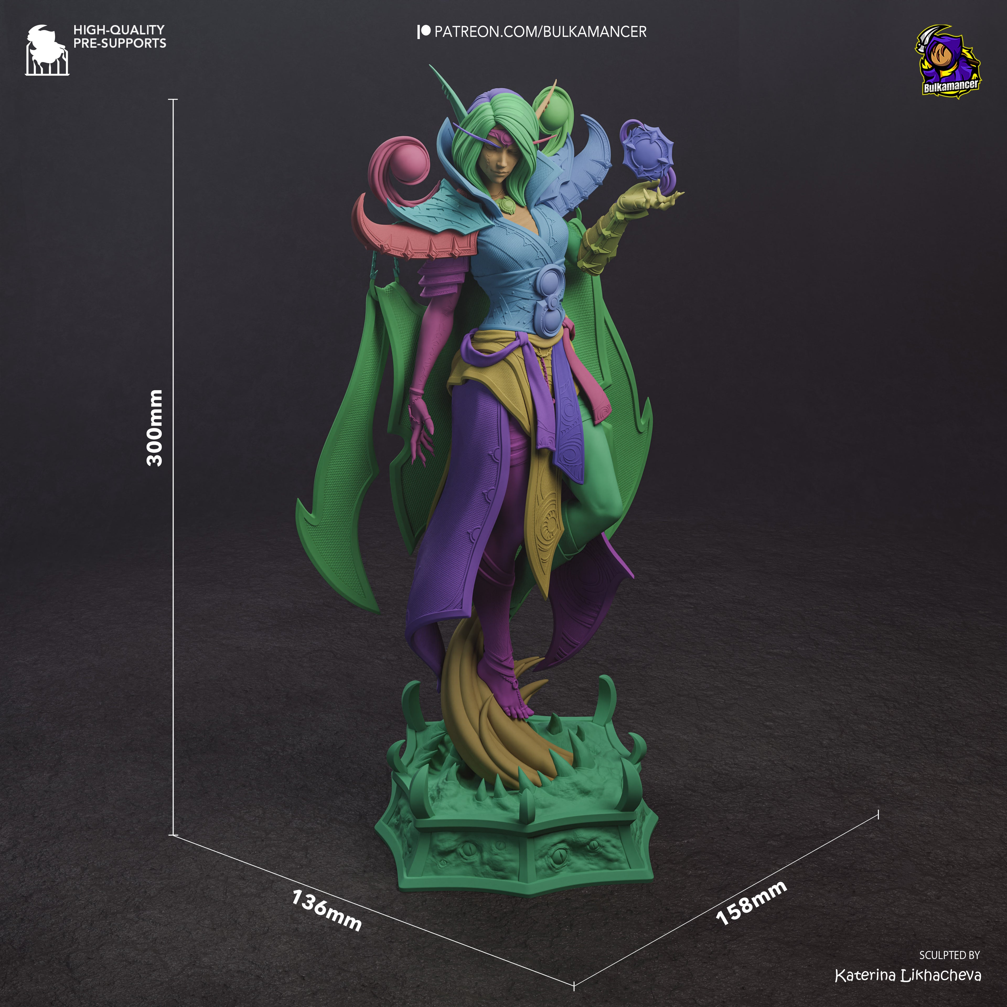 Xal’atath - World of Warcraft | Custom Statue 3D printed figure