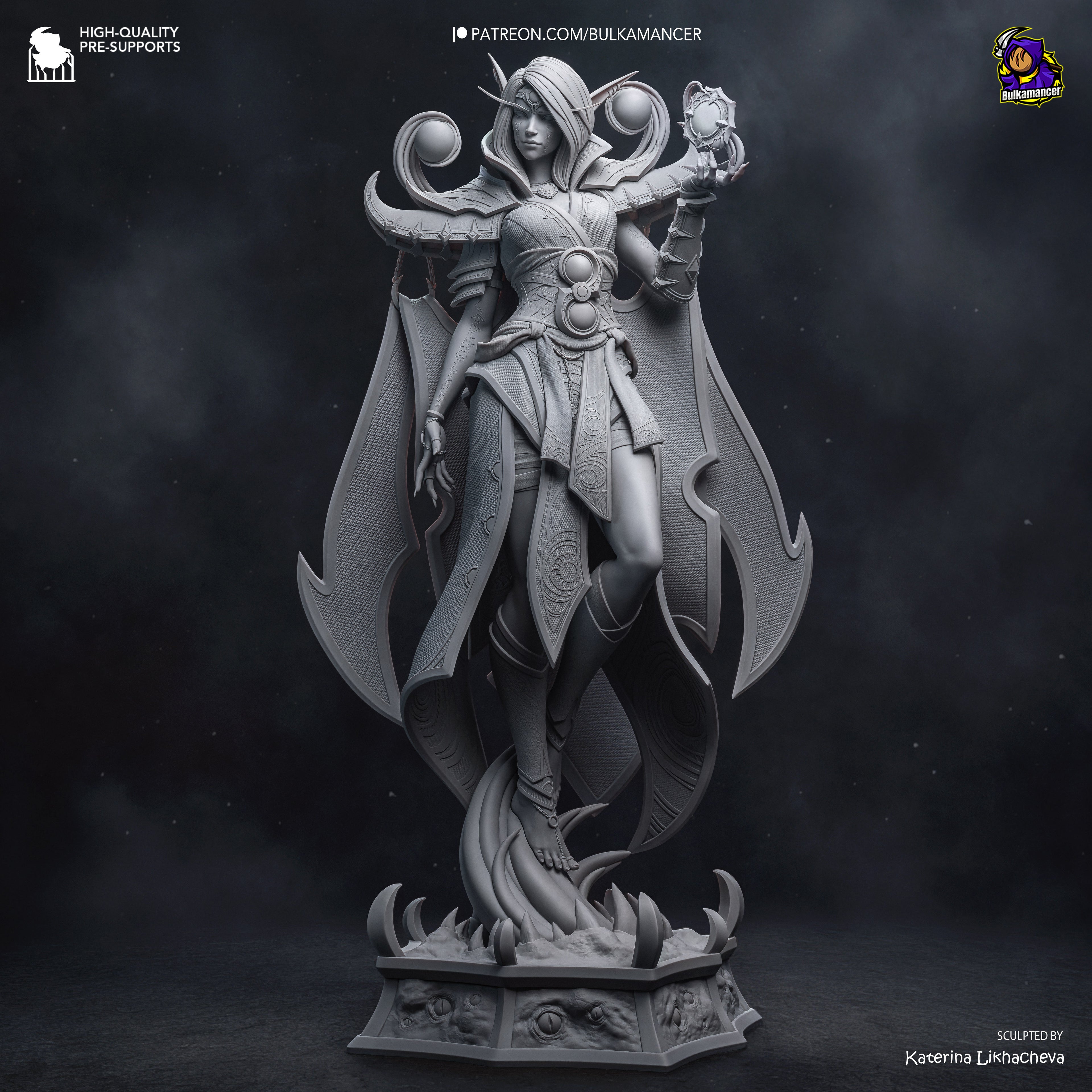 Xal’atath - World of Warcraft | Custom Statue 3D printed figure
