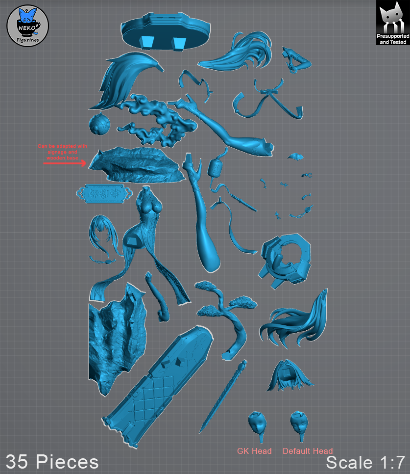 Ye Shunguan - Zenless Zone Zero ZZZ | Custom Statue 3D printed figure