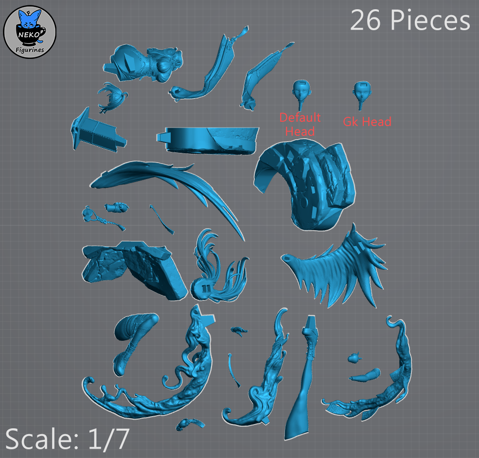 Yi Xuan - Zenless Zone Zero ZZZ | Custom Statue 3D printed figure