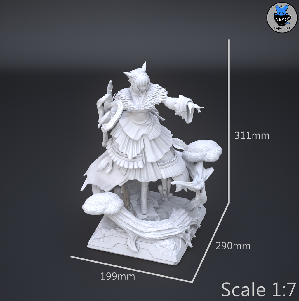 Yshtola - Final Fantasy | Custom Statue 3D printed figure