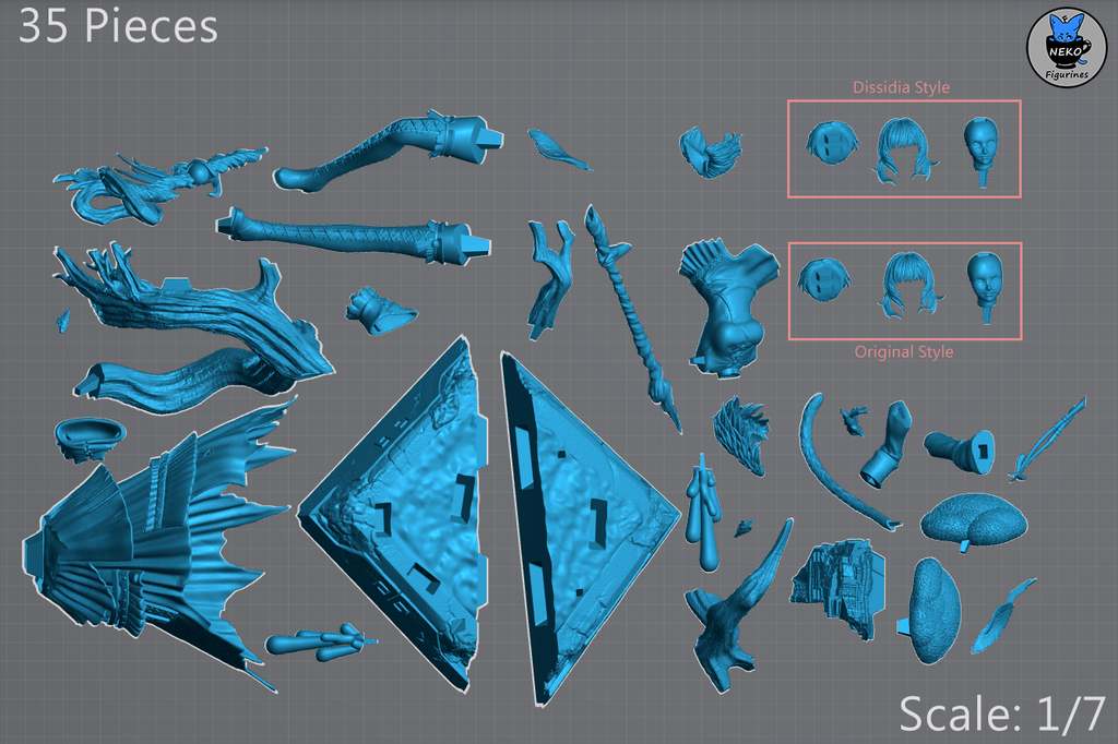 Yshtola - Final Fantasy | Custom Statue 3D printed figure