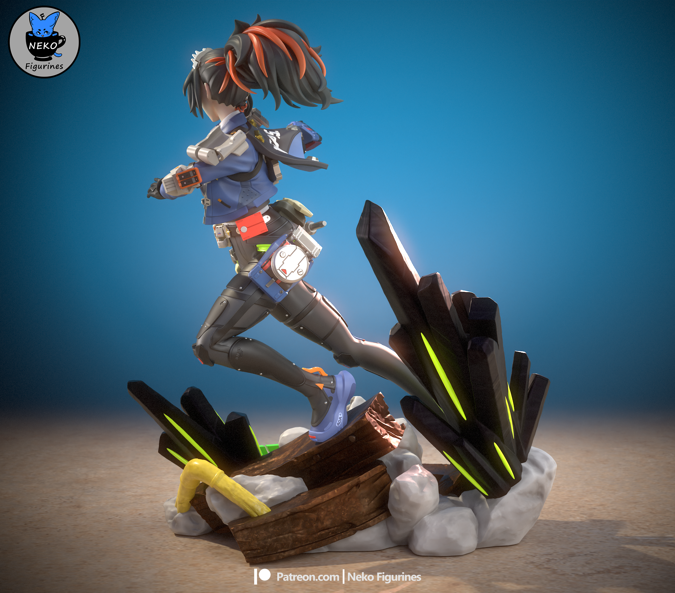 Zhu Yuan - Zenless Zone Zero ZZZ | Custom Statue 3D printed figure