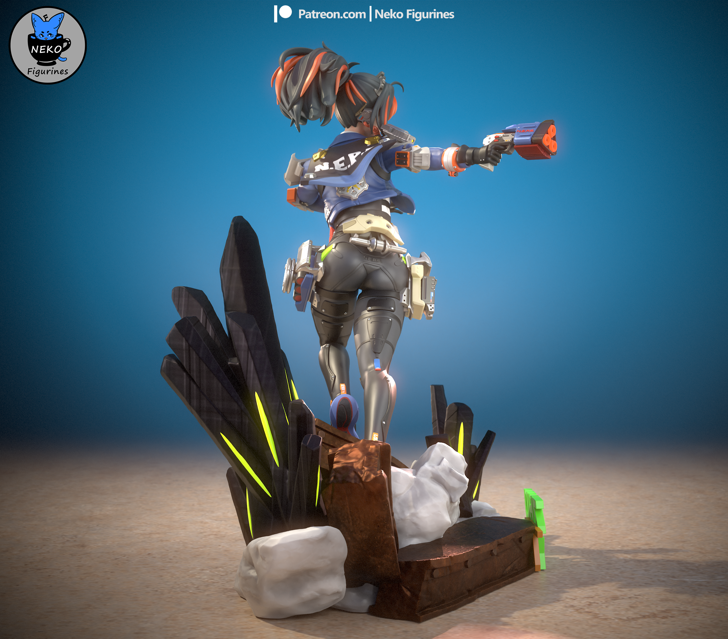 Zhu Yuan - Zenless Zone Zero ZZZ | Custom Statue 3D printed figure