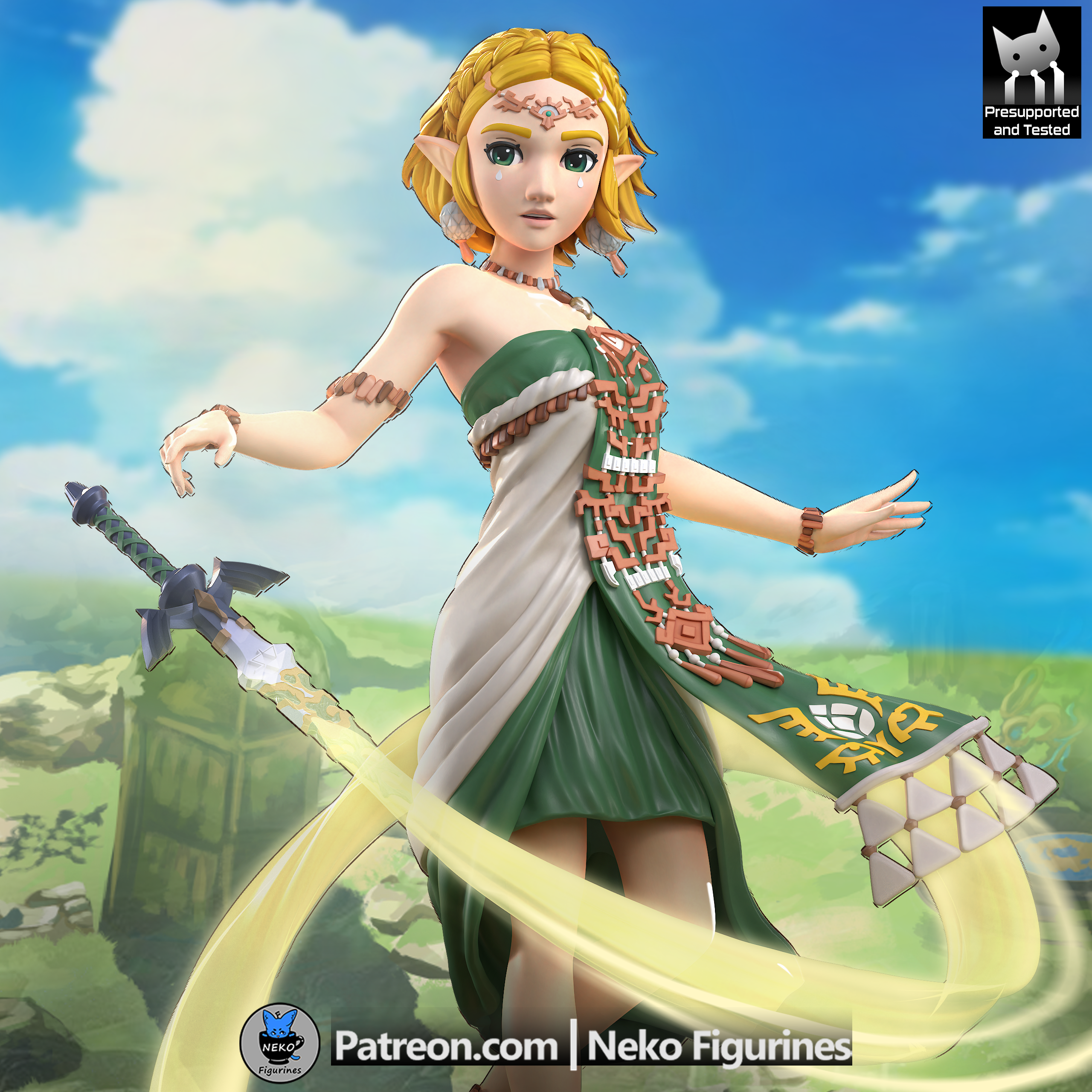 Princess Zelda – Zelda Tears of the Kingdom | Custom Statue 3D printed figure