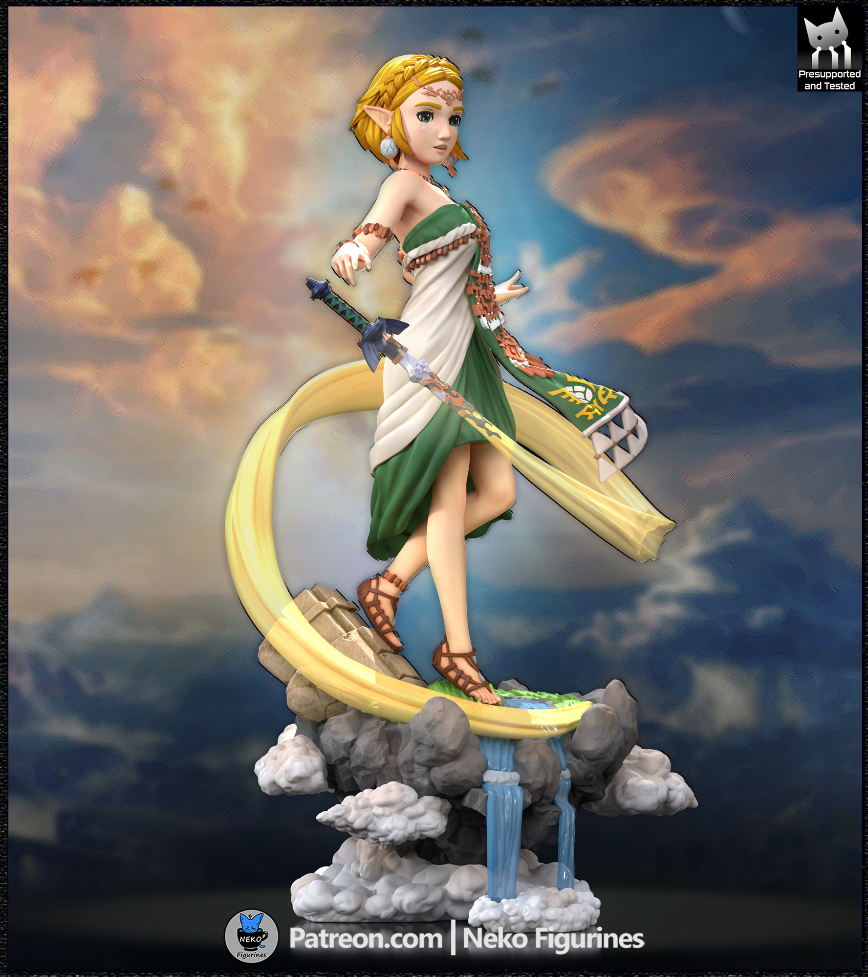 Princess Zelda – Zelda Tears of the Kingdom | Custom Statue 3D printed figure
