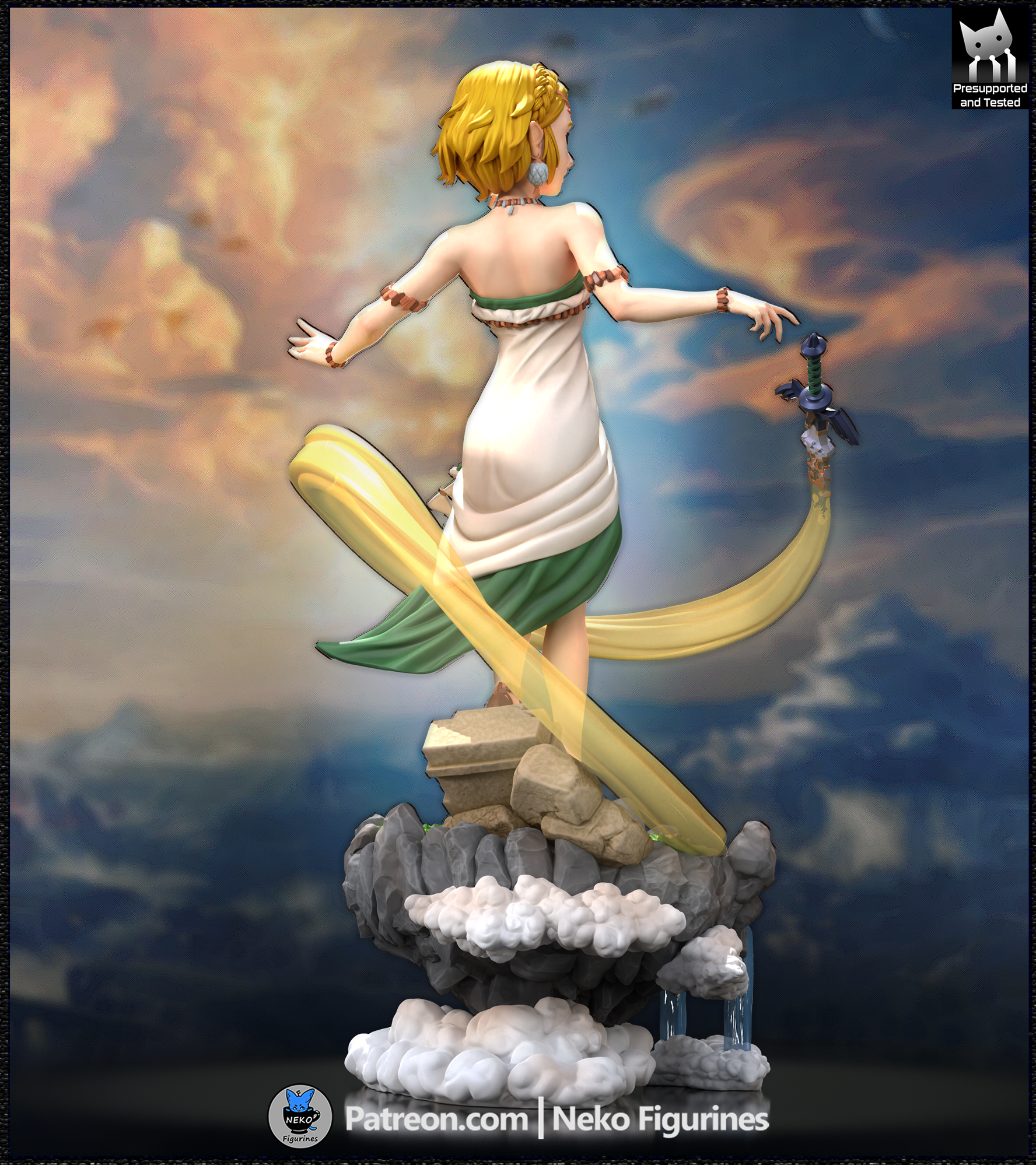 Princess Zelda – Zelda Tears of the Kingdom | Custom Statue 3D printed figure