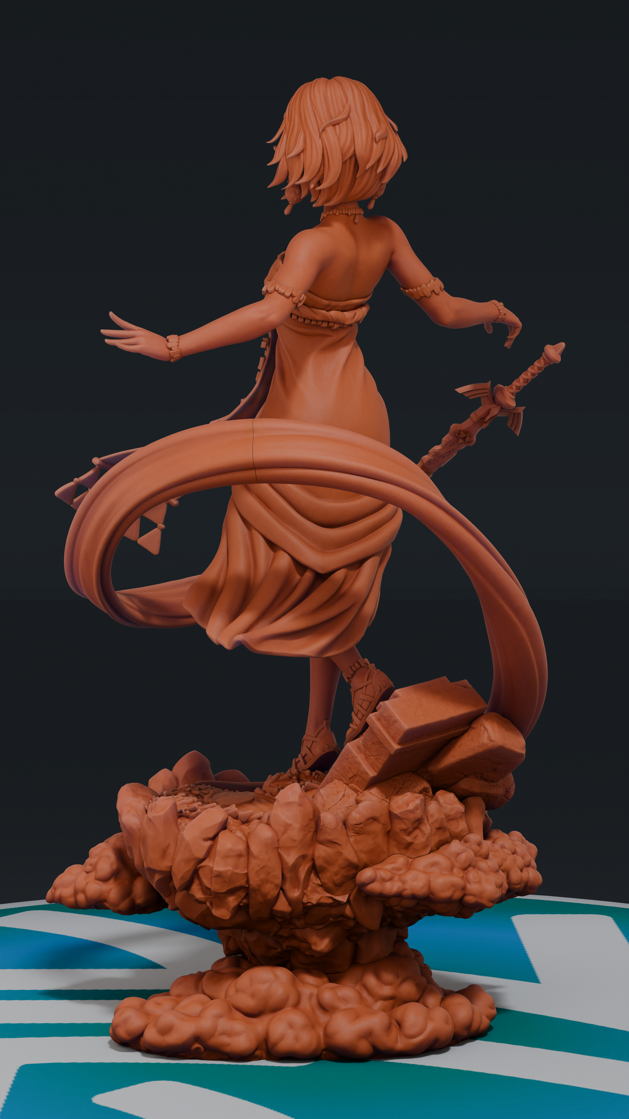 Princess Zelda – Zelda Tears of the Kingdom | Custom Statue 3D printed figure