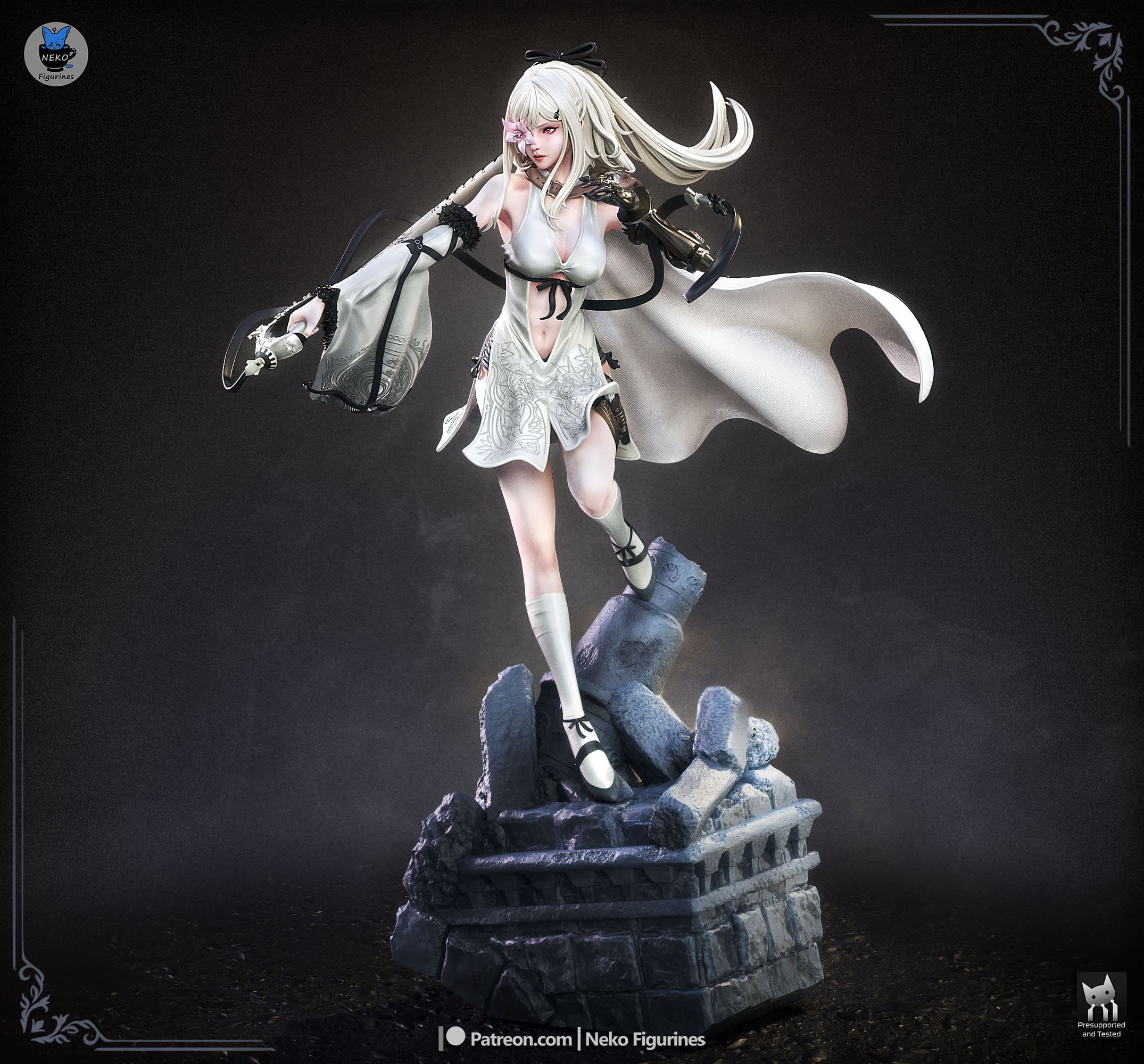 Zero - Drakengard | Custom Statue 3D printed figure