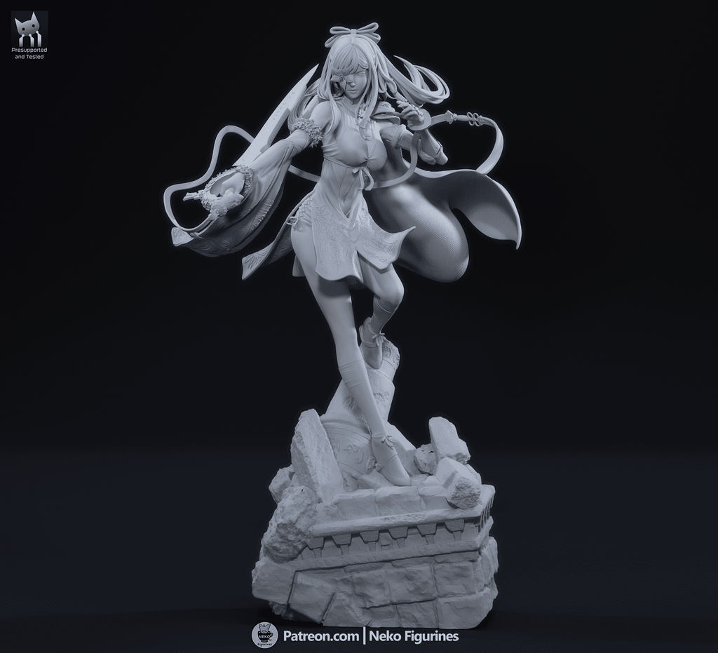 Zero - Drakengard | Custom Statue 3D printed figure