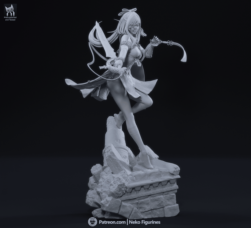 Zero - Drakengard | Custom Statue 3D printed figure