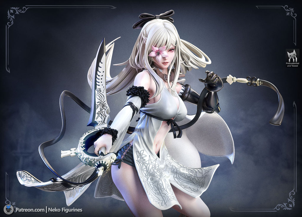 Zero - Drakengard | Custom Statue 3D printed figure