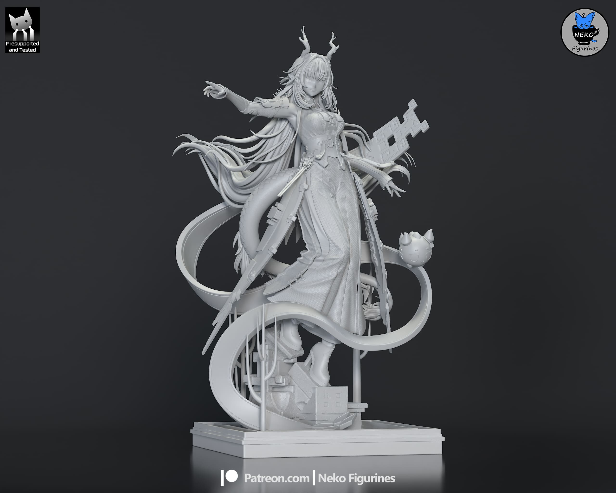 Zhuang Fangyi - Arknights Endfield | Custom Statue 3D printed figure