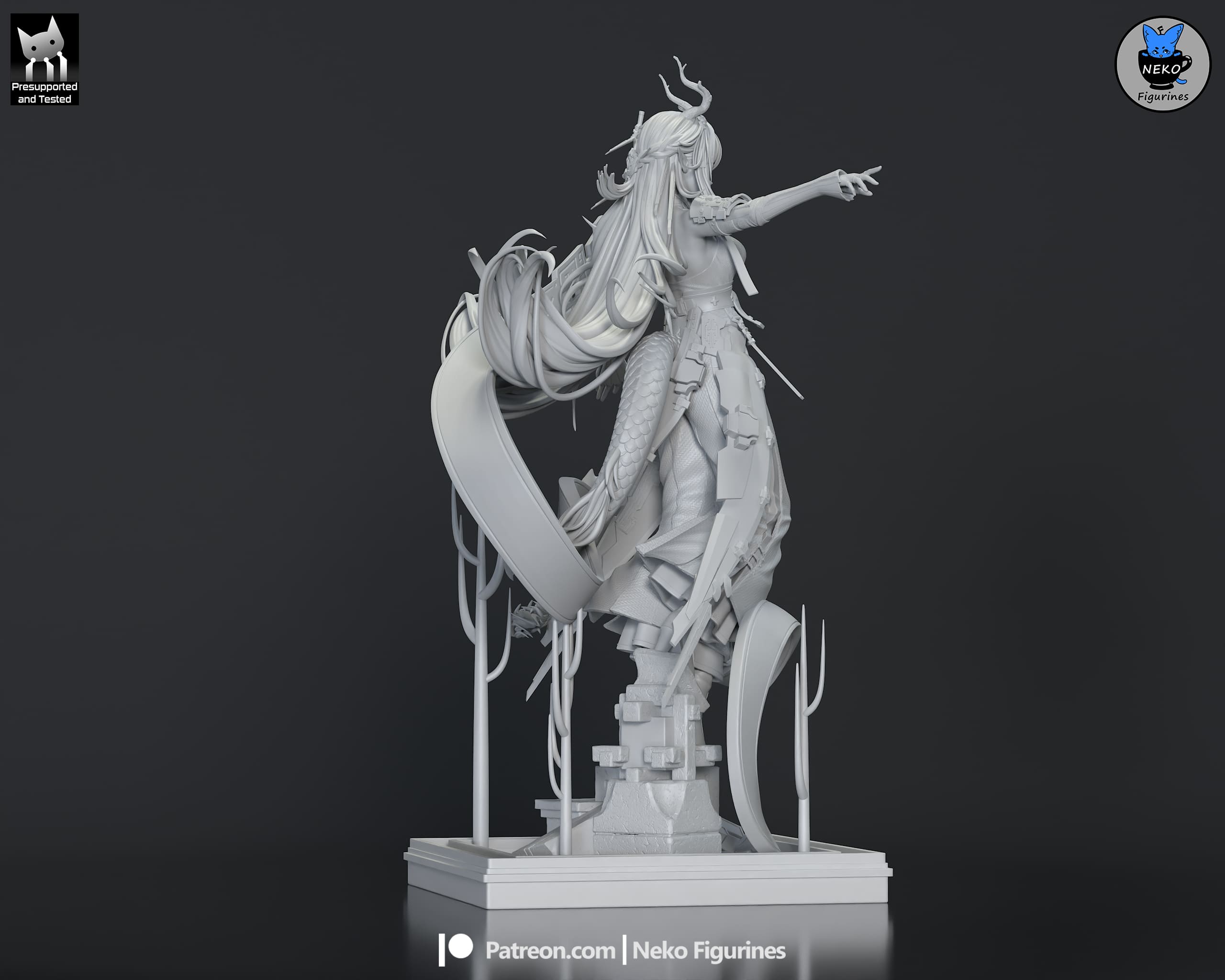 Zhuang Fangyi - Arknights Endfield | Custom Statue 3D printed figure