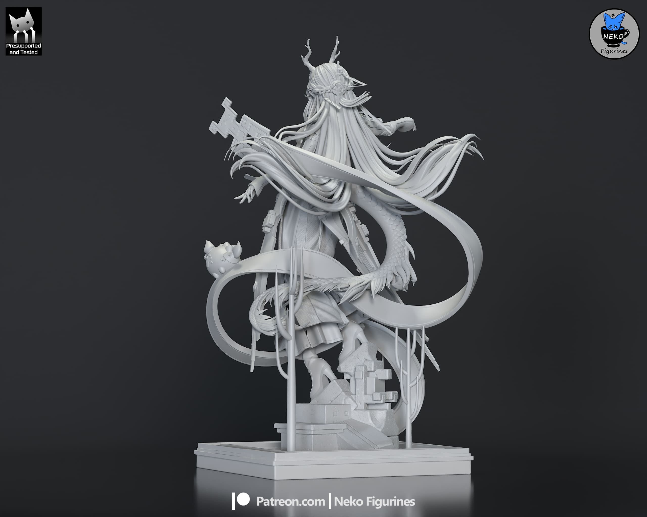 Zhuang Fangyi - Arknights Endfield | Custom Statue 3D printed figure
