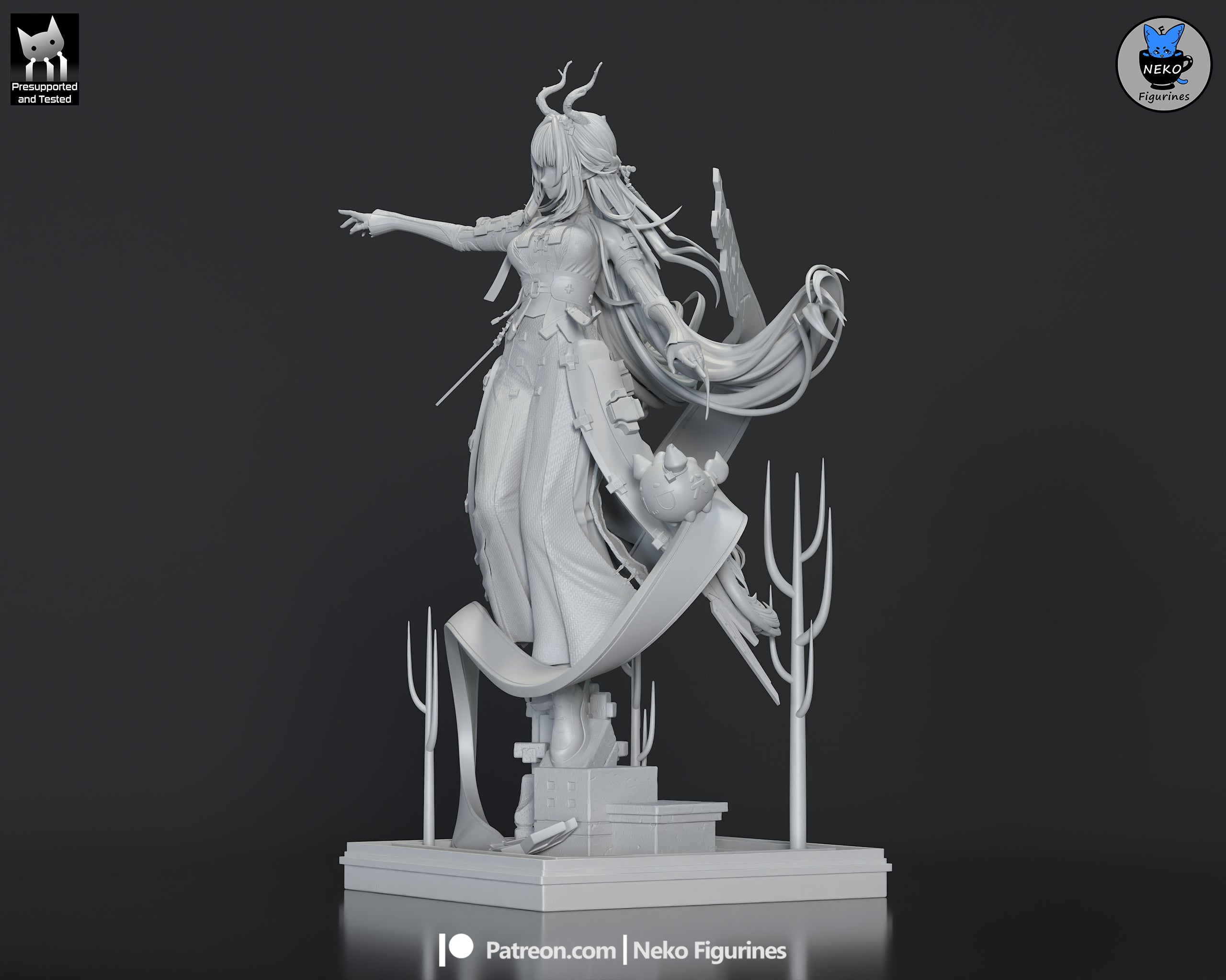 Zhuang Fangyi - Arknights Endfield | Custom Statue 3D printed figure