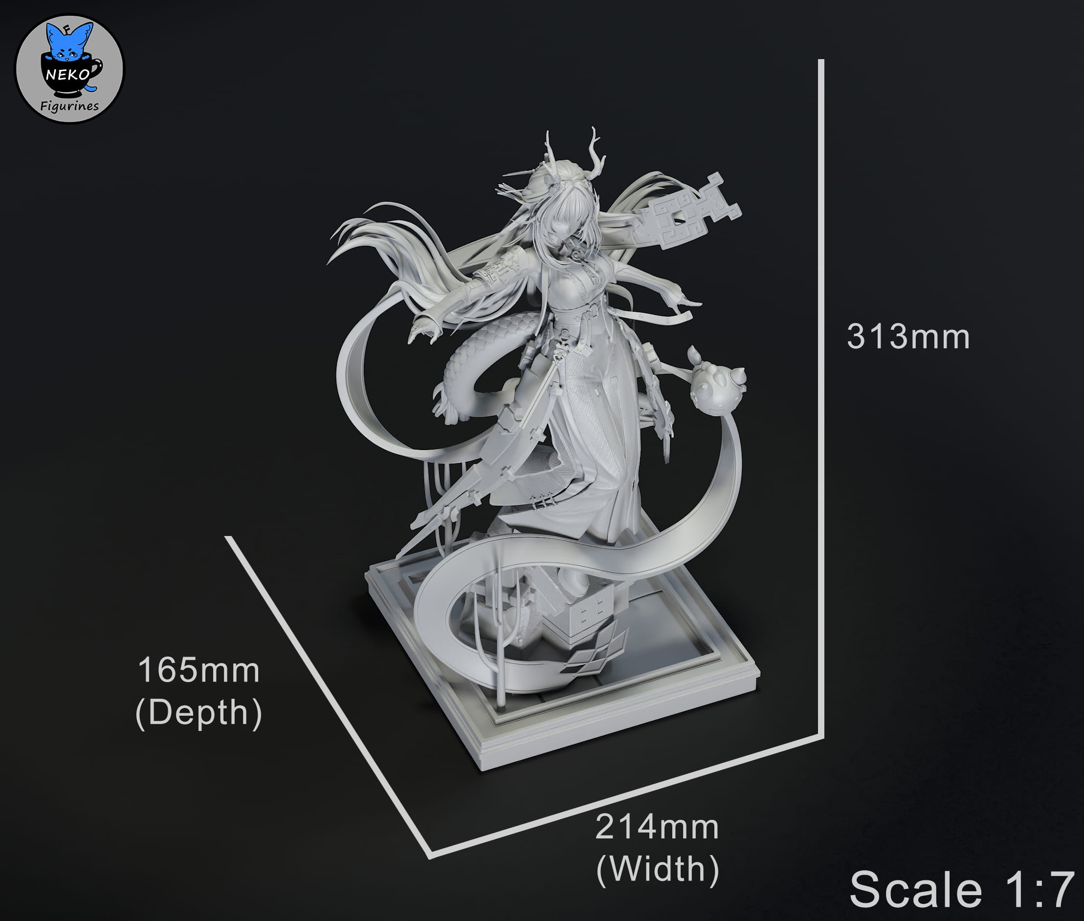 Zhuang Fangyi - Arknights Endfield | Custom Statue 3D printed figure