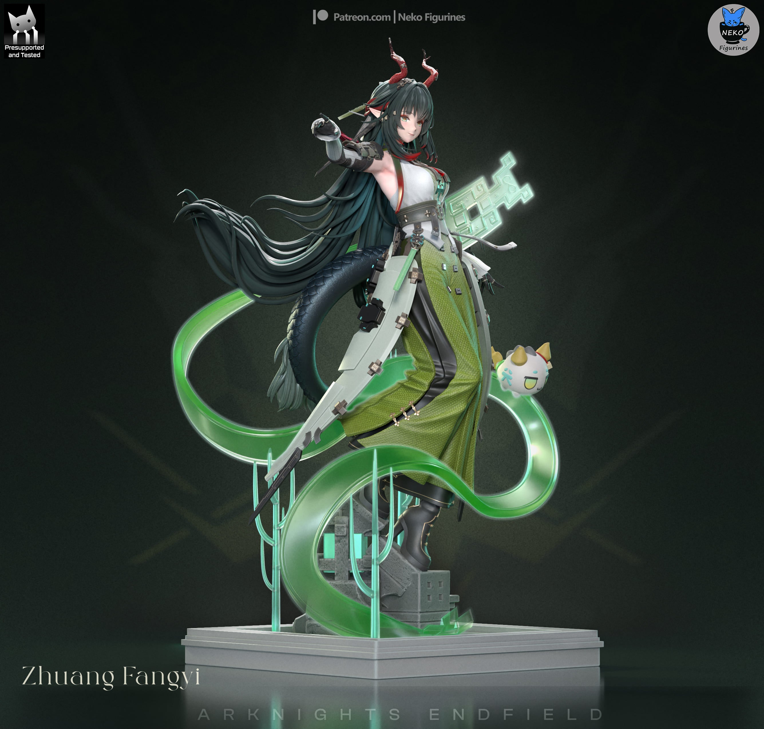 Zhuang Fangyi - Arknights Endfield | Custom Statue 3D printed figure