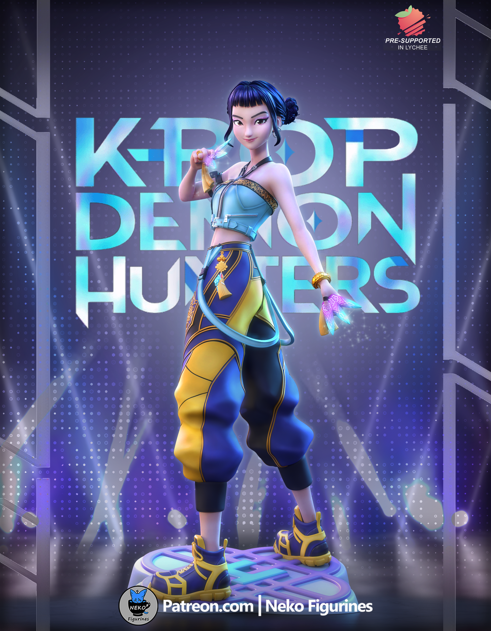 Zoey - KPOP Demon Hunters | Custom Statue 3D printed figure