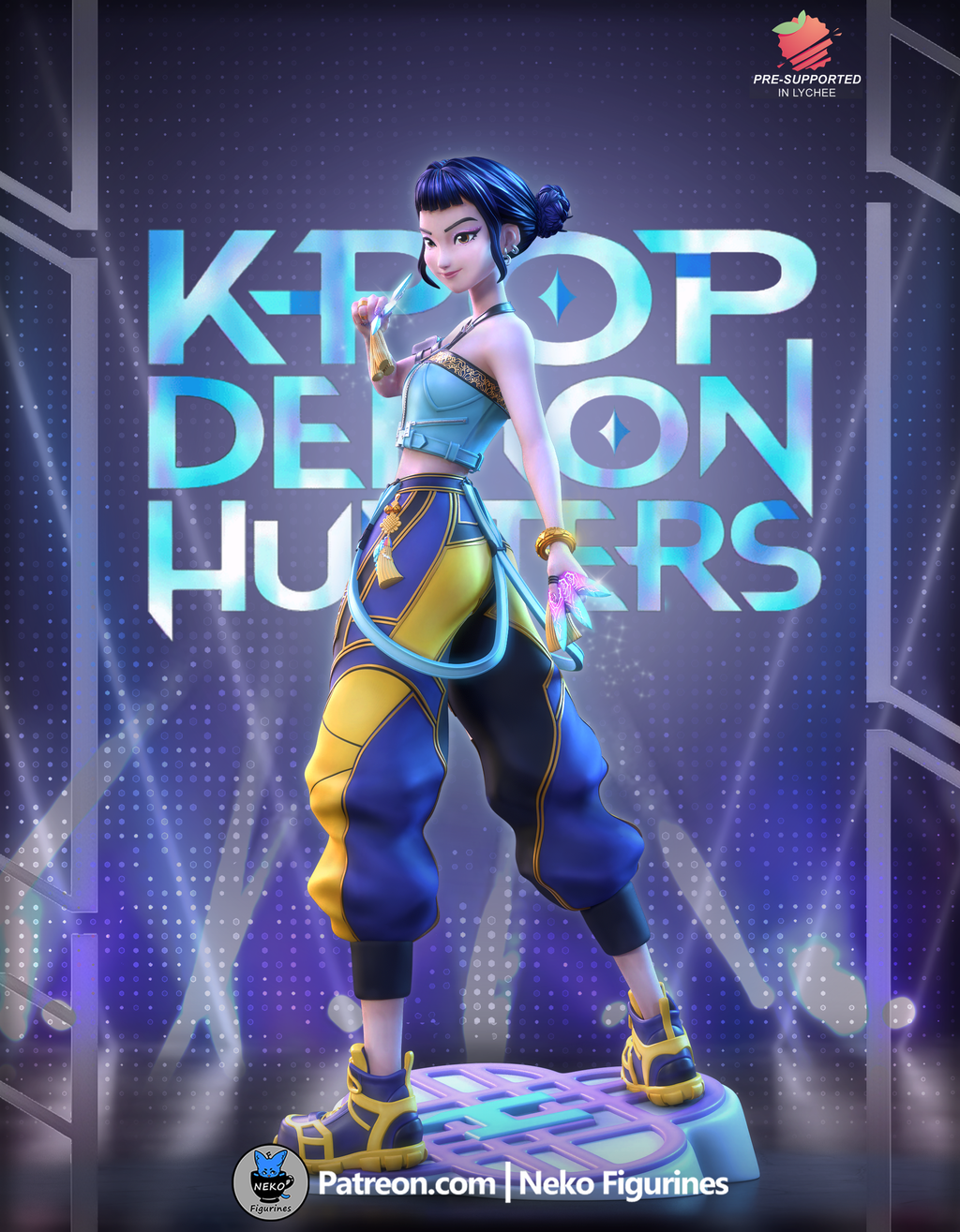 Zoey - KPOP Demon Hunters | Custom Statue 3D printed figure