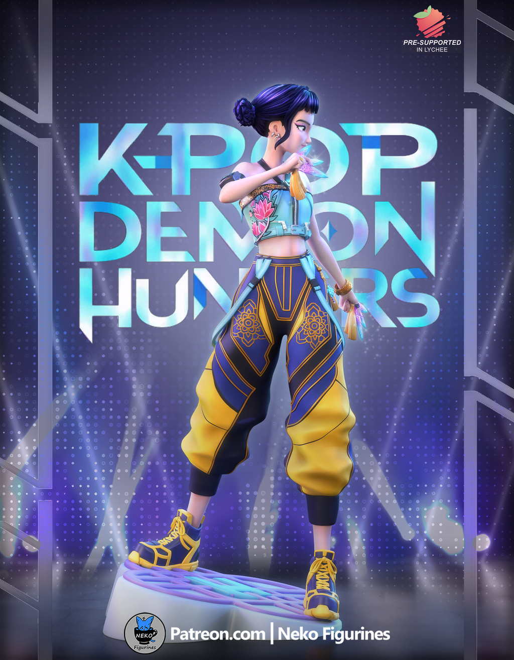 Zoey - KPOP Demon Hunters | Custom Statue 3D printed figure