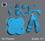 Zoey - KPOP Demon Hunters | Custom Statue 3D printed figure