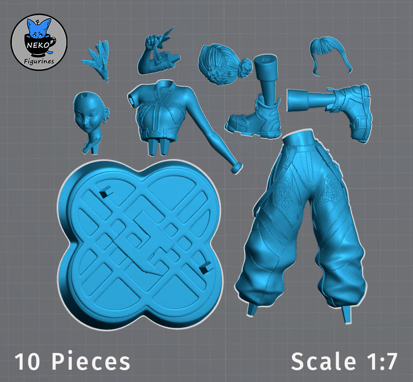 Zoey - KPOP Demon Hunters | Custom Statue 3D printed figure